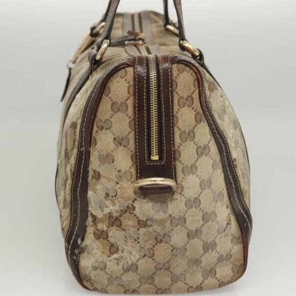 GUCCI GG Crystal Shoulder Bag Coated Canvas Brown Gold - Picture 4 of 16